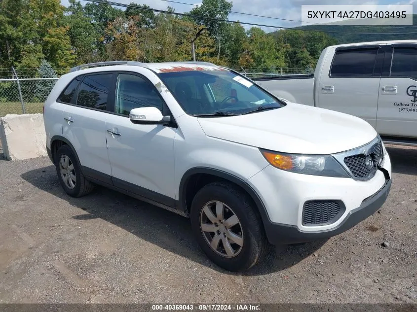 5XYKT4A27DG403495 2013 Kia Sorento Lx V6