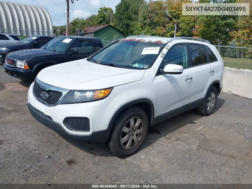 5XYKT4A27DG403495 2013 Kia Sorento Lx V6