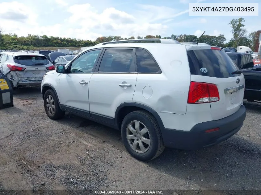 5XYKT4A27DG403495 2013 Kia Sorento Lx V6