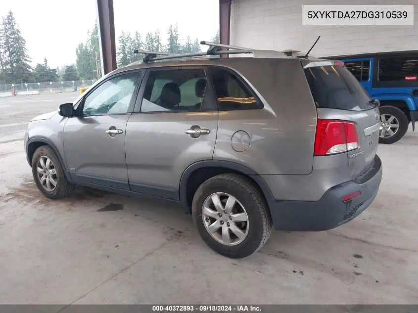 5XYKTDA27DG310539 2013 Kia Sorento Lx V6