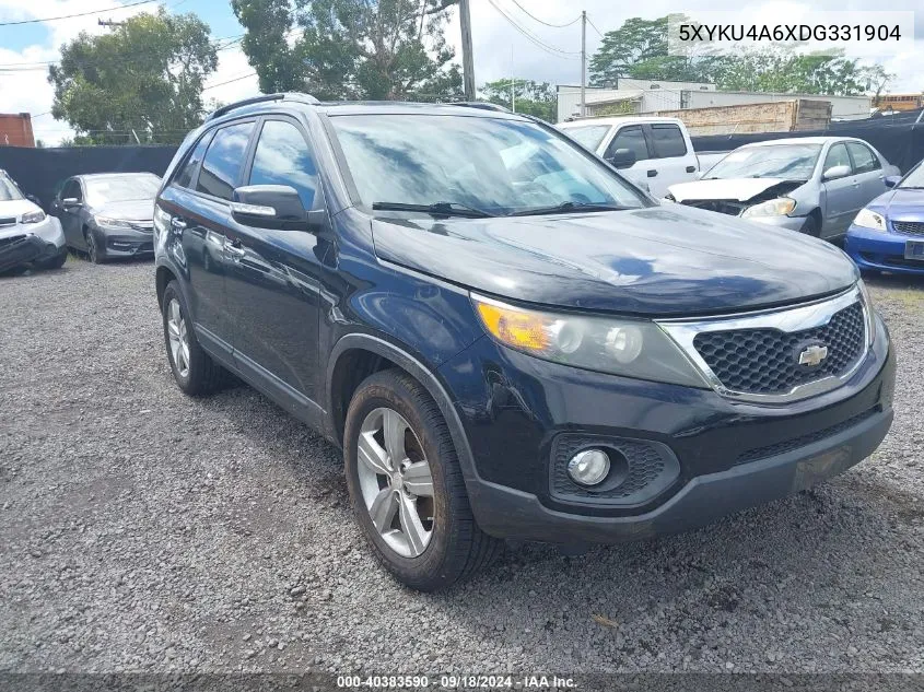 2013 Kia Sorento Ex VIN: 5XYKU4A6XDG331904 Lot: 40383590