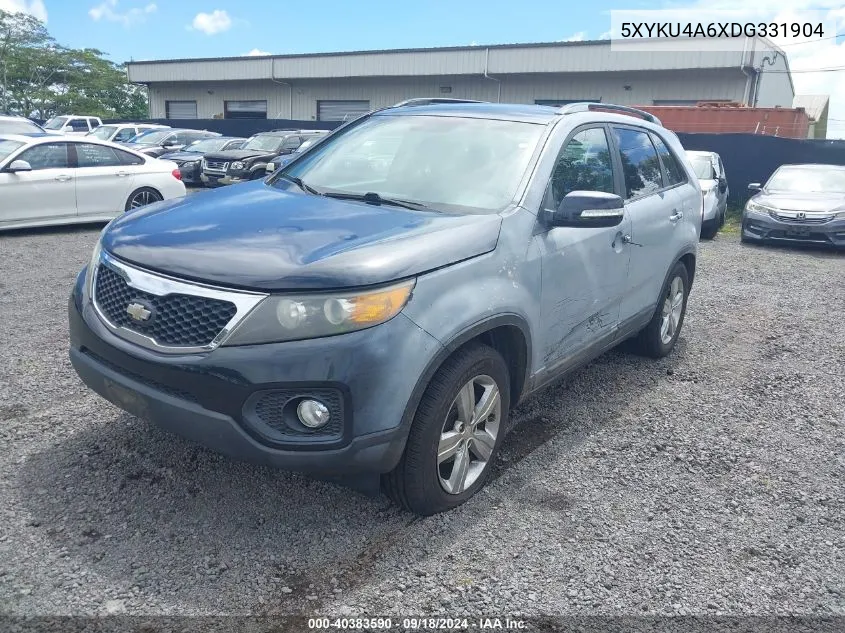 2013 Kia Sorento Ex VIN: 5XYKU4A6XDG331904 Lot: 40383590