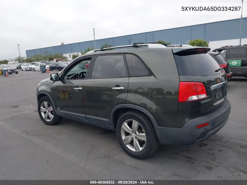 5XYKUDA65DG334287 2013 Kia Sorento Ex