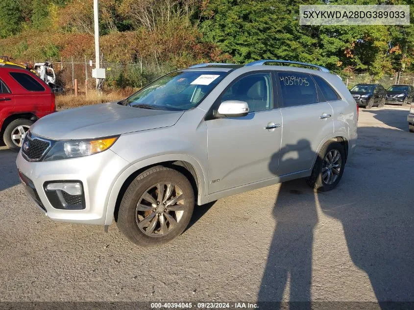 2013 Kia Sorento Sx VIN: 5XYKWDA28DG389033 Lot: 40394045