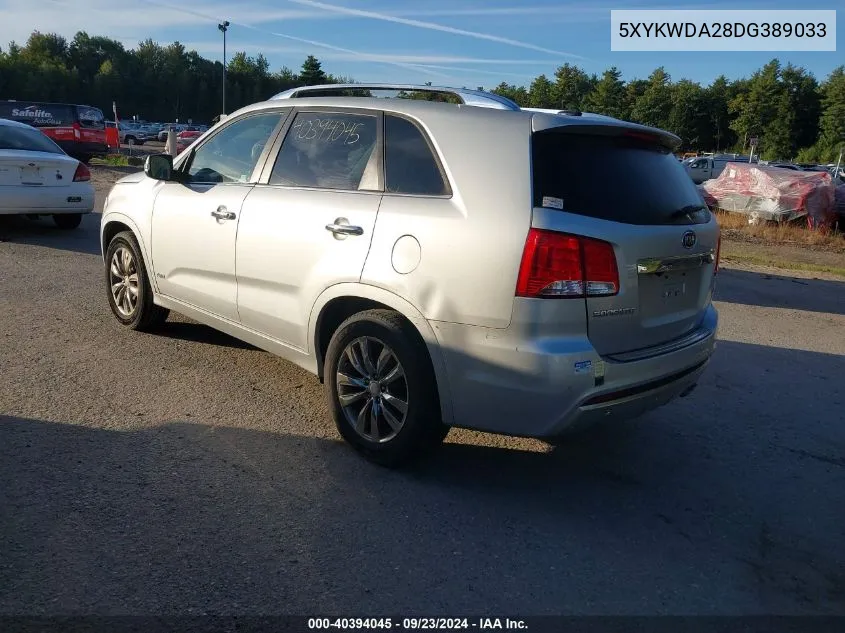 5XYKWDA28DG389033 2013 Kia Sorento Sx