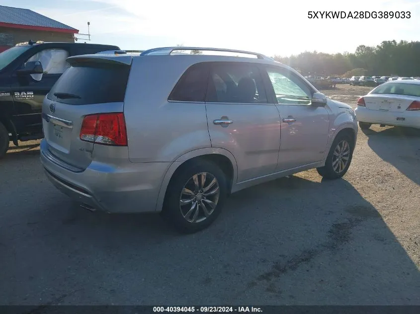 5XYKWDA28DG389033 2013 Kia Sorento Sx