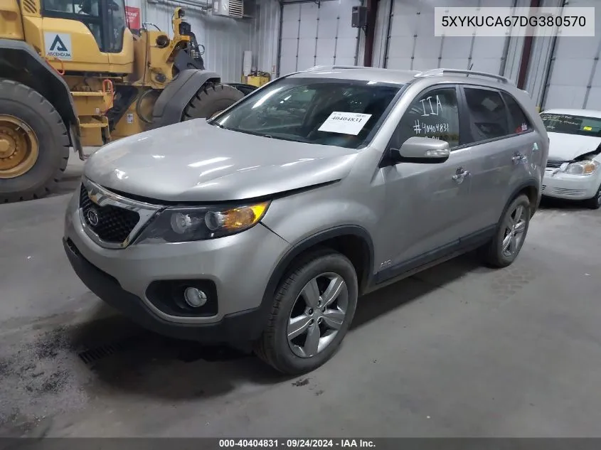 2013 Kia Sorento Ex VIN: 5XYKUCA67DG380570 Lot: 40404831