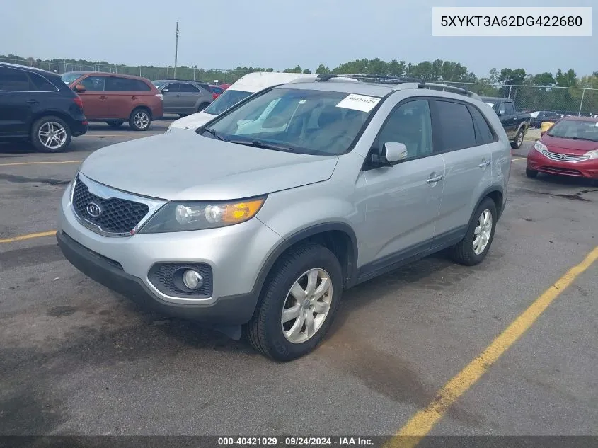 5XYKT3A62DG422680 2013 Kia Sorento Lx