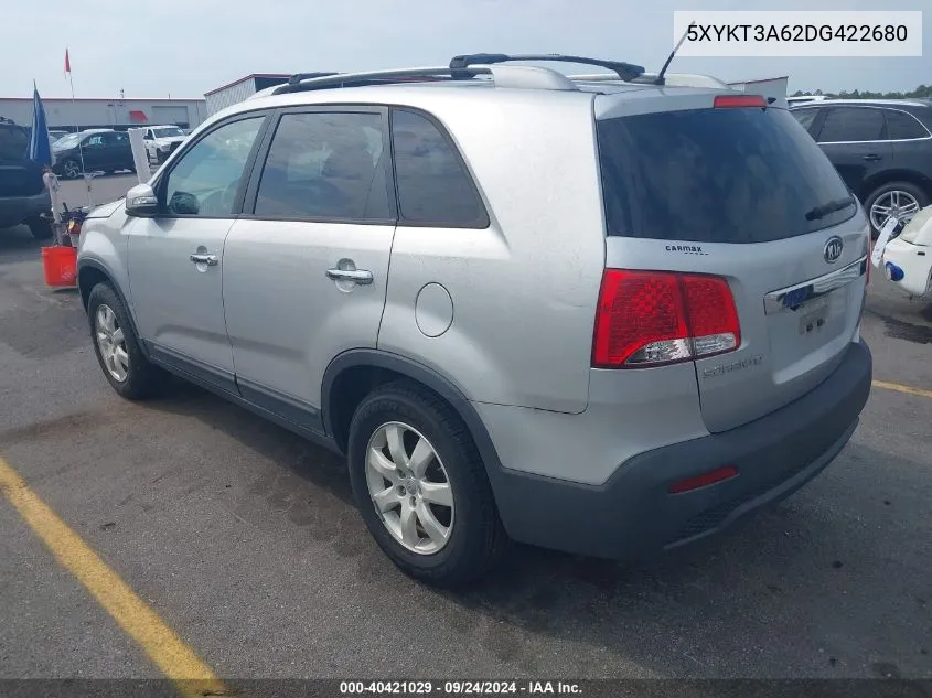 5XYKT3A62DG422680 2013 Kia Sorento Lx