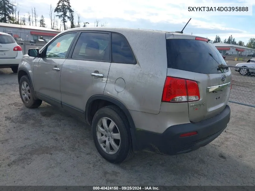 2013 Kia Sorento Lx VIN: 5XYKT3A14DG395888 Lot: 40424150