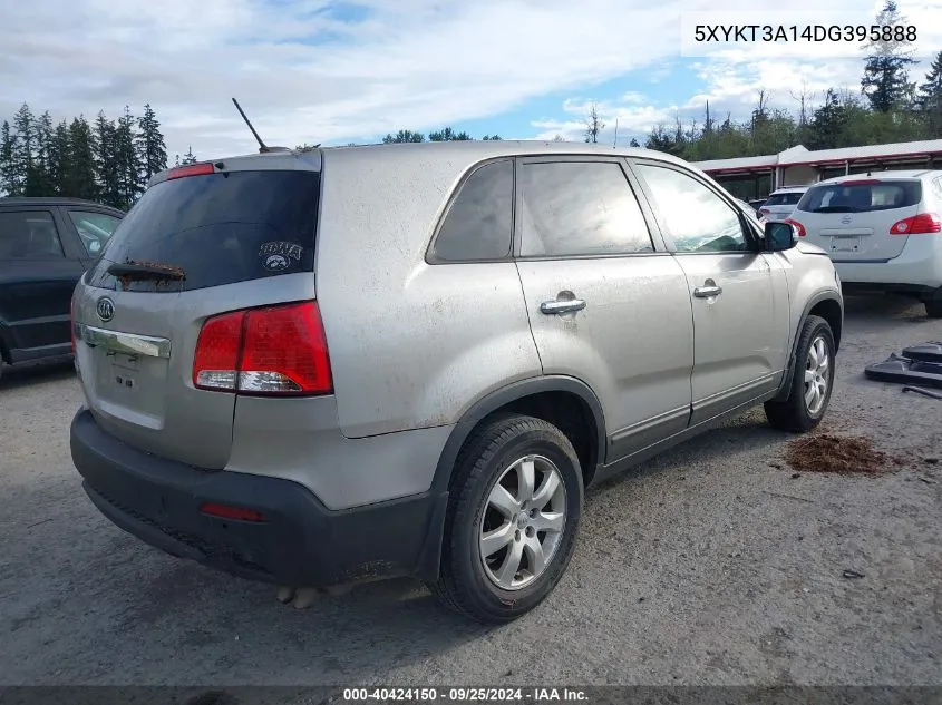 2013 Kia Sorento Lx VIN: 5XYKT3A14DG395888 Lot: 40424150