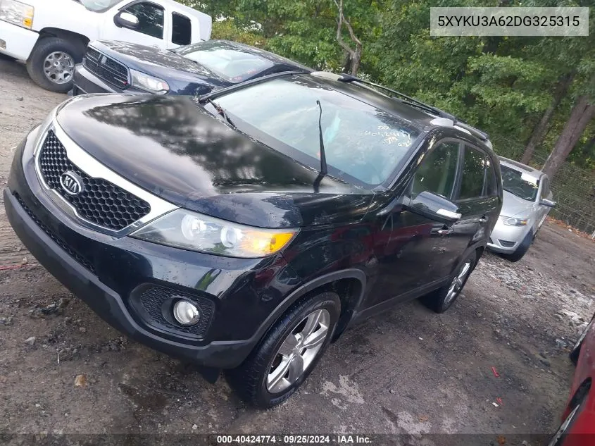 2013 Kia Sorento Ex VIN: 5XYKU3A62DG325315 Lot: 40424774