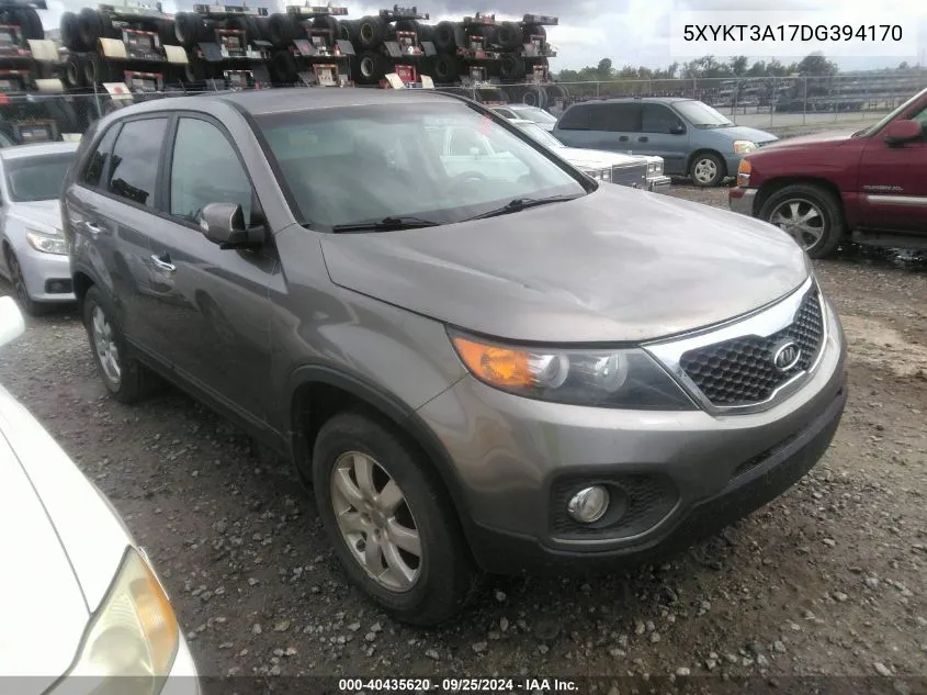 2013 Kia Sorento Lx VIN: 5XYKT3A17DG394170 Lot: 40435620