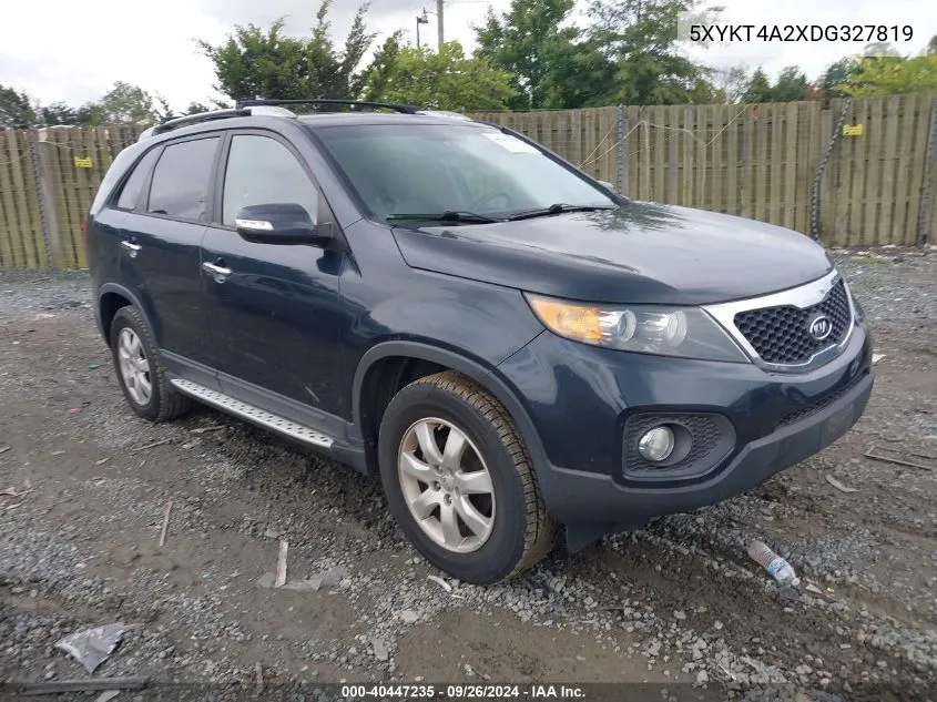 2013 Kia Sorento Lx V6 VIN: 5XYKT4A2XDG327819 Lot: 40447235