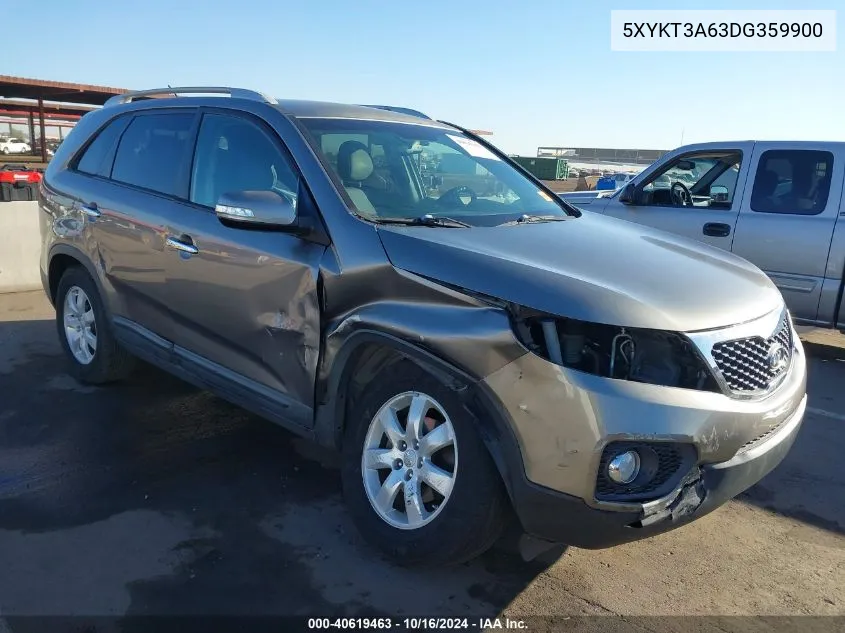 2013 Kia Sorento Lx VIN: 5XYKT3A63DG359900 Lot: 40619463