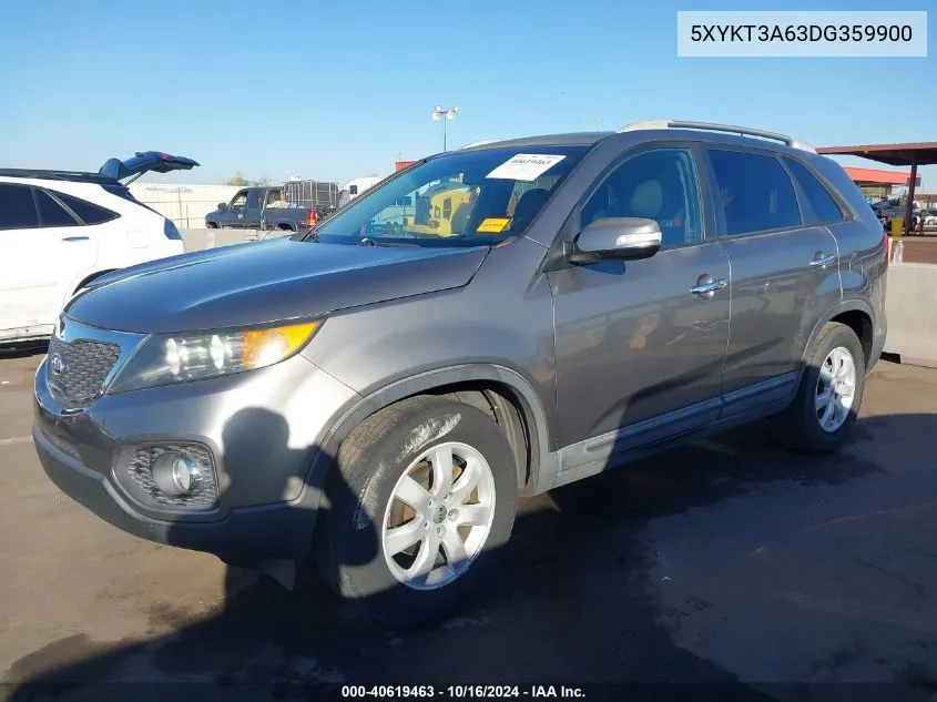 2013 Kia Sorento Lx VIN: 5XYKT3A63DG359900 Lot: 40619463