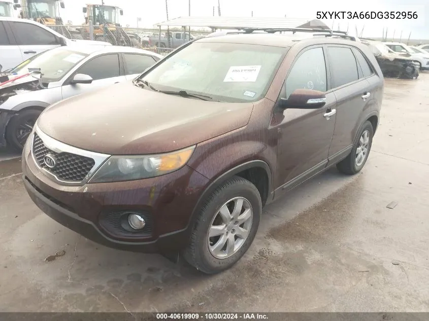 5XYKT3A66DG352956 2013 Kia Sorento Lx