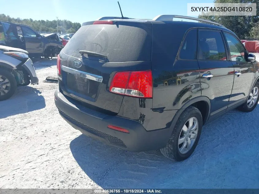 2013 Kia Sorento Lx V6 VIN: 5XYKT4A25DG410820 Lot: 40636755