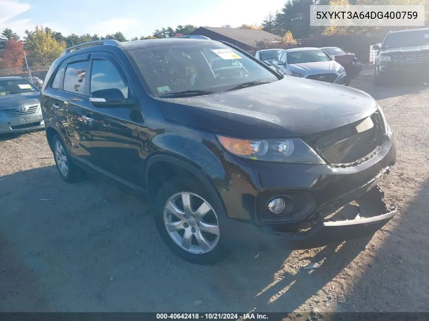 5XYKT3A64DG400759 2013 Kia Sorento Lx