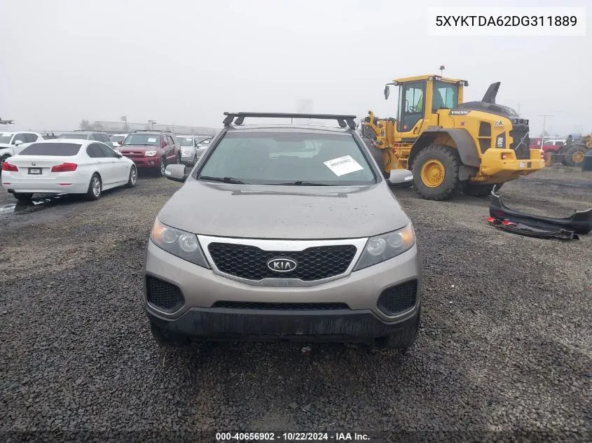 2013 Kia Sorento Lx VIN: 5XYKTDA62DG311889 Lot: 40656902