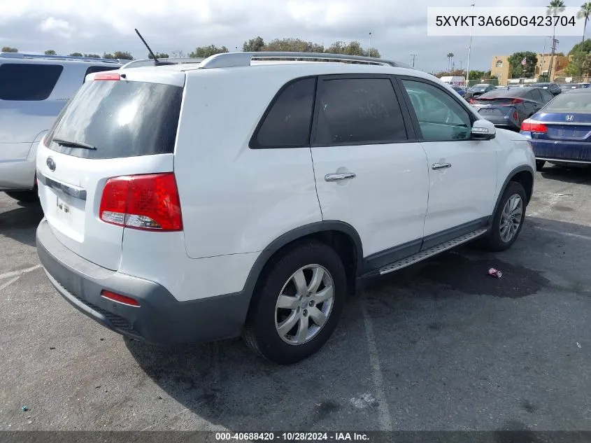 2013 Kia Sorento Lx VIN: 5XYKT3A66DG423704 Lot: 40688420