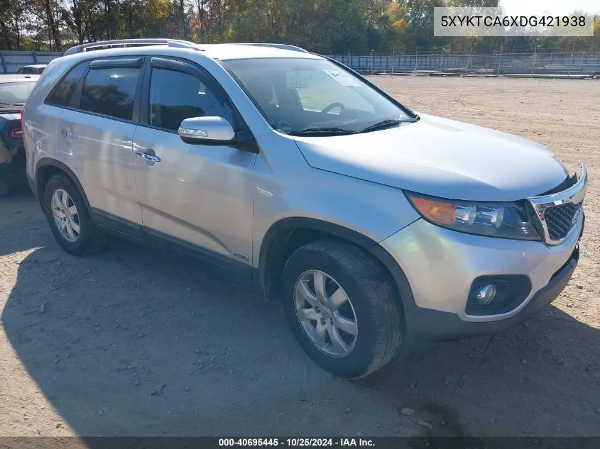 2013 Kia Sorento Lx VIN: 5XYKTCA6XDG421938 Lot: 40695445