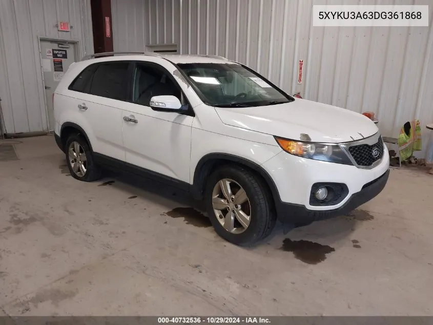 2013 Kia Sorento Ex VIN: 5XYKU3A63DG361868 Lot: 40732536