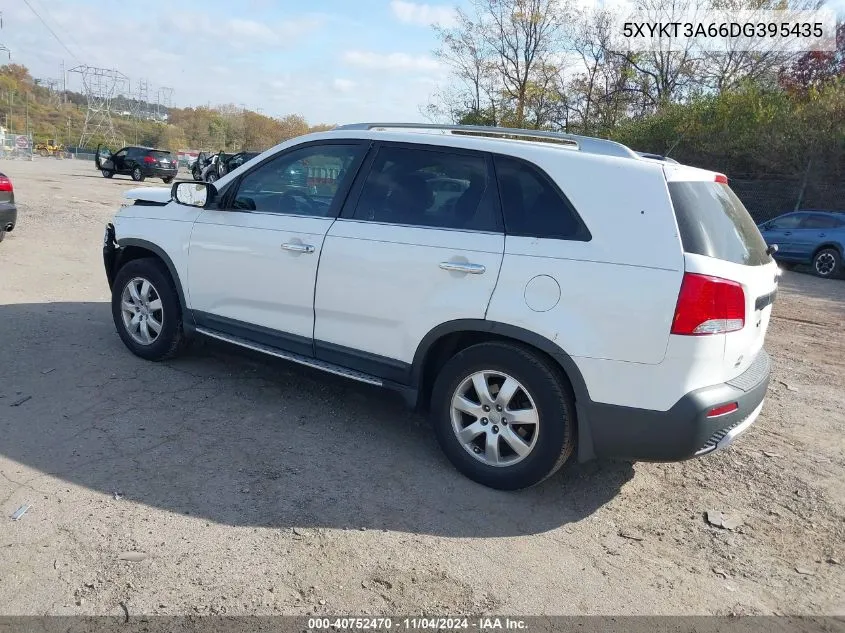 2013 Kia Sorento Lx VIN: 5XYKT3A66DG395435 Lot: 40752470