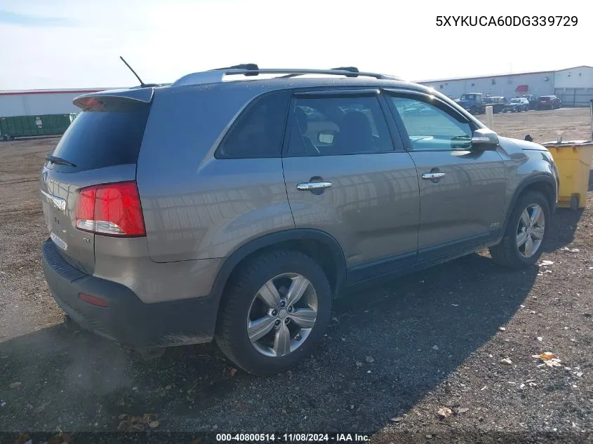 2013 Kia Sorento Ex VIN: 5XYKUCA60DG339729 Lot: 40800514