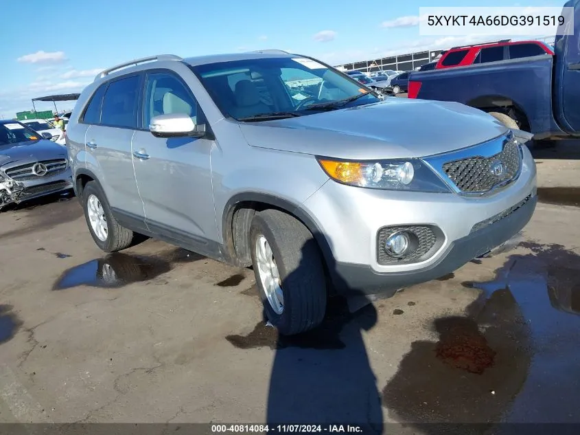 2013 Kia Sorento Lx VIN: 5XYKT4A66DG391519 Lot: 40814084