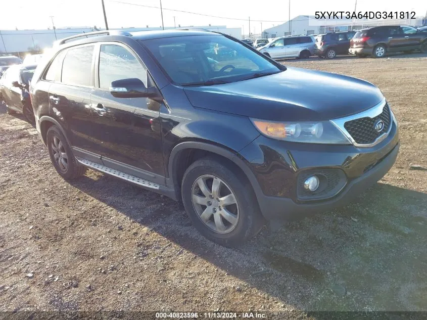 2013 Kia Sorento Lx VIN: 5XYKT3A64DG341812 Lot: 40823596