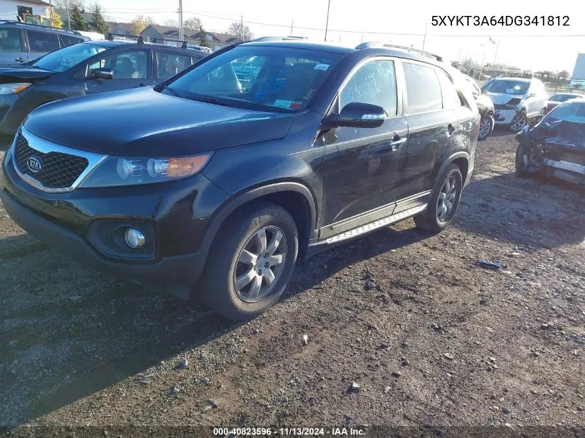 2013 Kia Sorento Lx VIN: 5XYKT3A64DG341812 Lot: 40823596