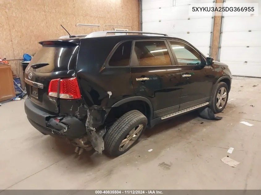 2013 Kia Sorento Ex V6 VIN: 5XYKU3A25DG366955 Lot: 40835504