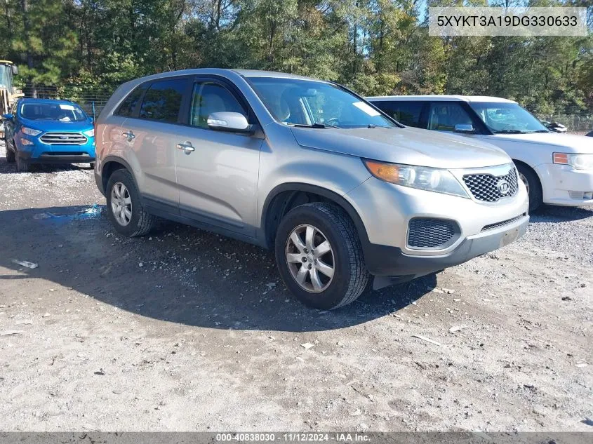 2013 Kia Sorento Lx VIN: 5XYKT3A19DG330633 Lot: 40838030