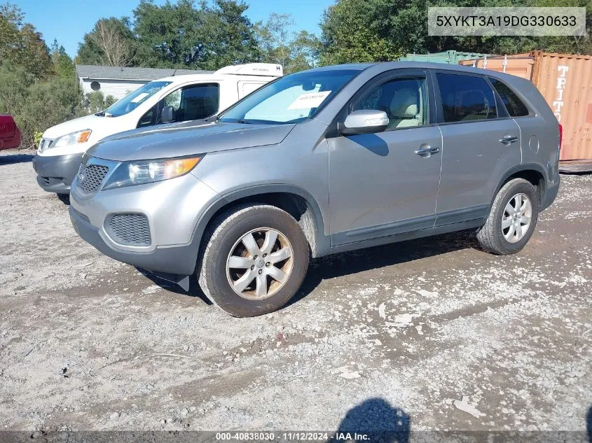 2013 Kia Sorento Lx VIN: 5XYKT3A19DG330633 Lot: 40838030