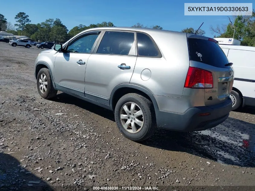 2013 Kia Sorento Lx VIN: 5XYKT3A19DG330633 Lot: 40838030