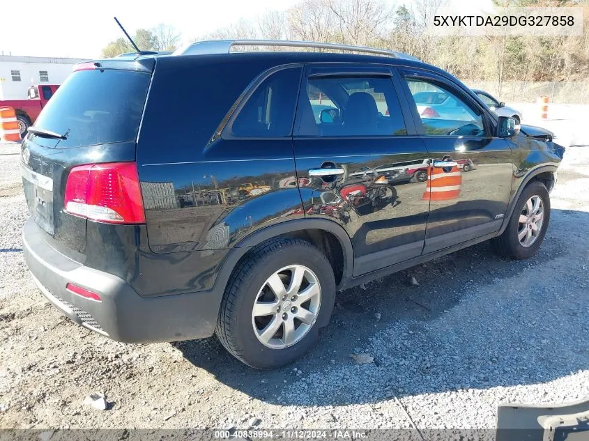 2013 Kia Sorento Lx V6 VIN: 5XYKTDA29DG327858 Lot: 40838994