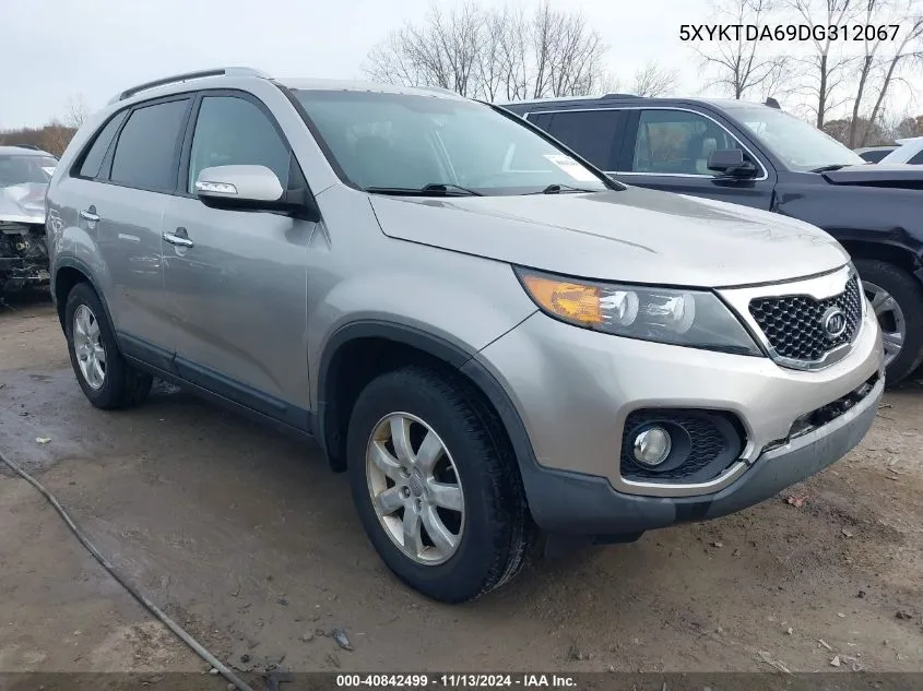 2013 Kia Sorento Lx VIN: 5XYKTDA69DG312067 Lot: 40842499