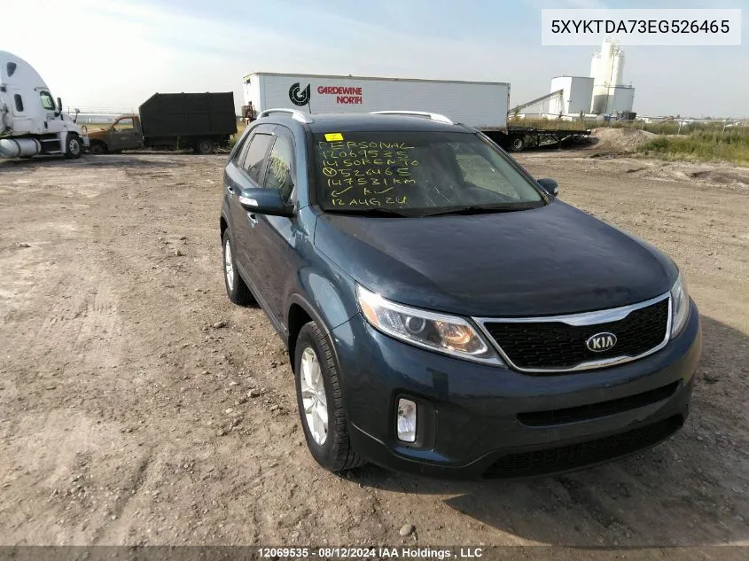 5XYKTDA73EG526465 2014 Kia Sorento