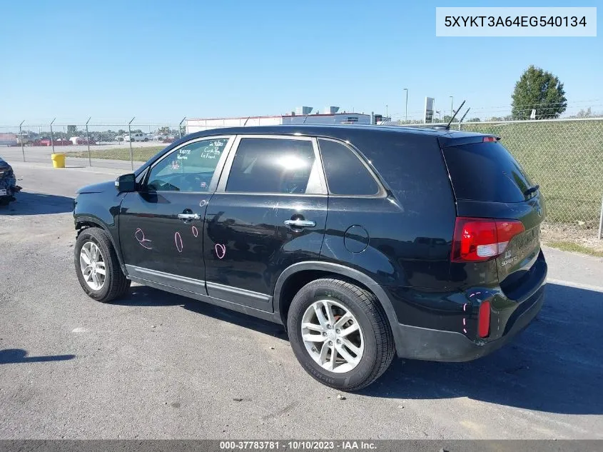 5XYKT3A64EG540134 2014 Kia Sorento Lx