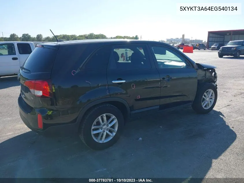 5XYKT3A64EG540134 2014 Kia Sorento Lx