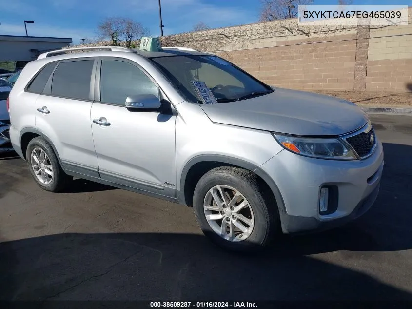 2014 Kia Sorento Lx VIN: 5XYKTCA67EG465039 Lot: 38509287