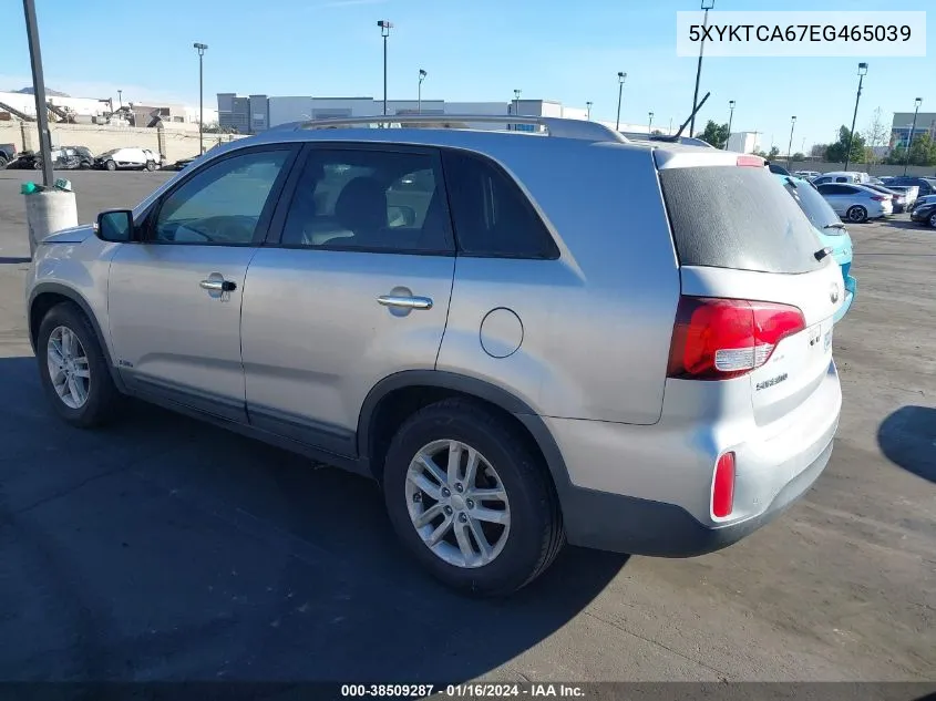 2014 Kia Sorento Lx VIN: 5XYKTCA67EG465039 Lot: 38509287