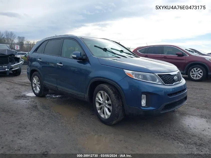 2014 Kia Sorento Ex V6 VIN: 5XYKU4A76EG473175 Lot: 38912730