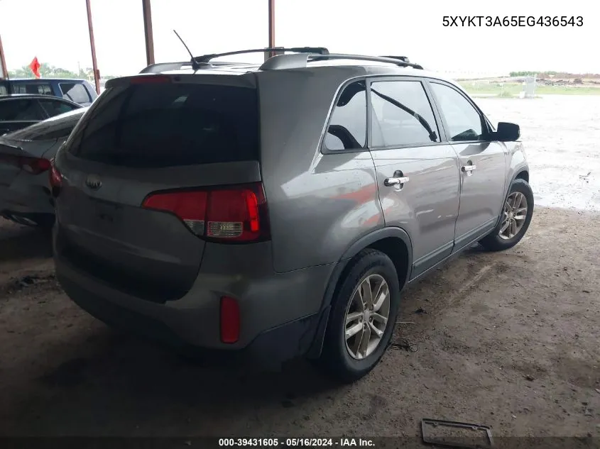 5XYKT3A65EG436543 2014 Kia Sorento Lx