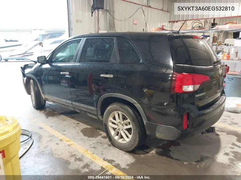 2014 Kia Sorento Lx VIN: 5XYKT3A60EG532810 Lot: 39441601