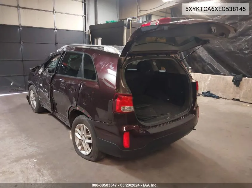 5XYKTCA6XEG538145 2014 Kia Sorento Lx