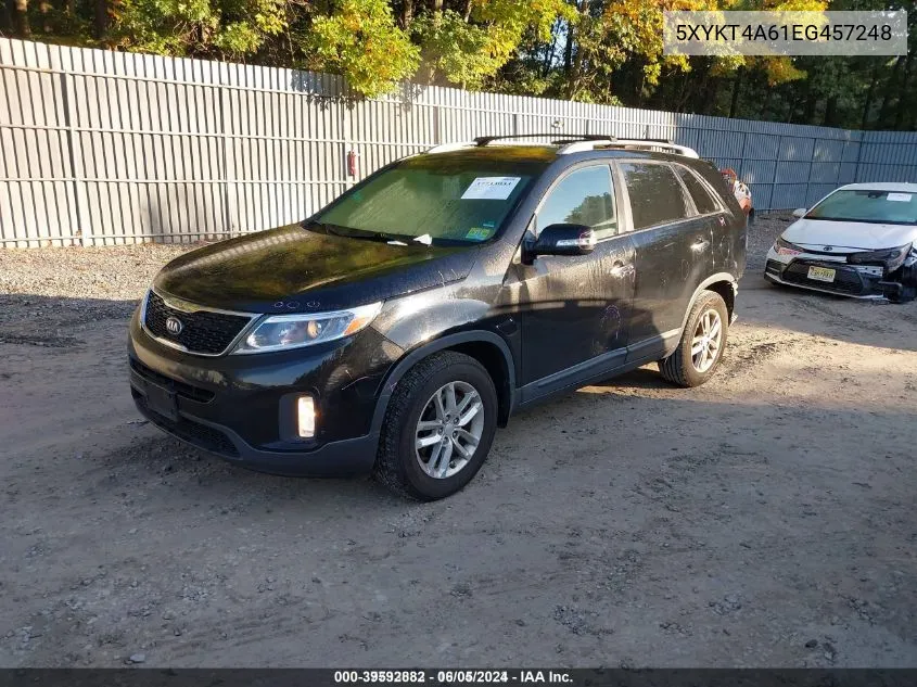 5XYKT4A61EG457248 2014 Kia Sorento Lx