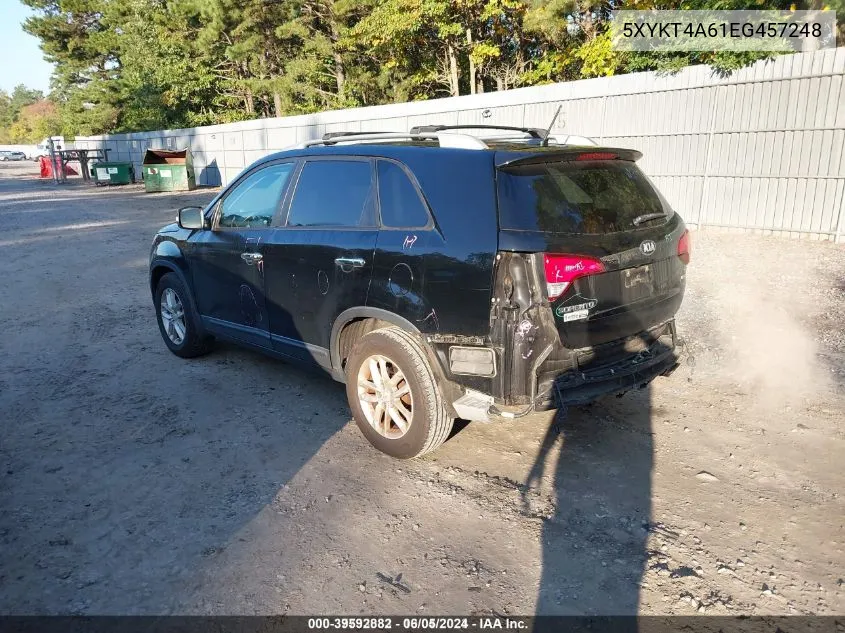 5XYKT4A61EG457248 2014 Kia Sorento Lx