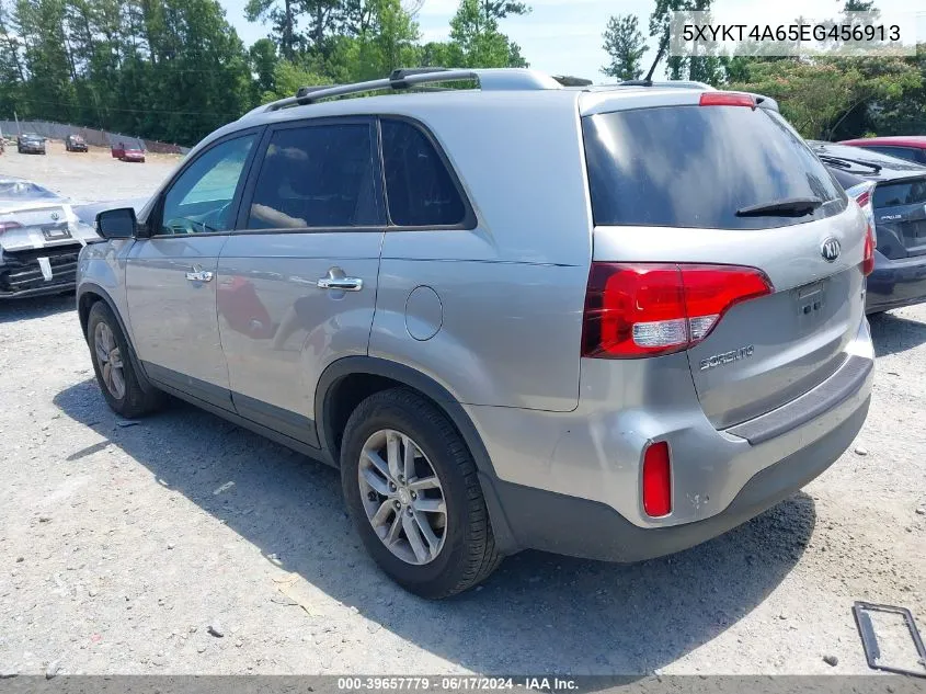 2014 Kia Sorento Lx VIN: 5XYKT4A65EG456913 Lot: 39657779